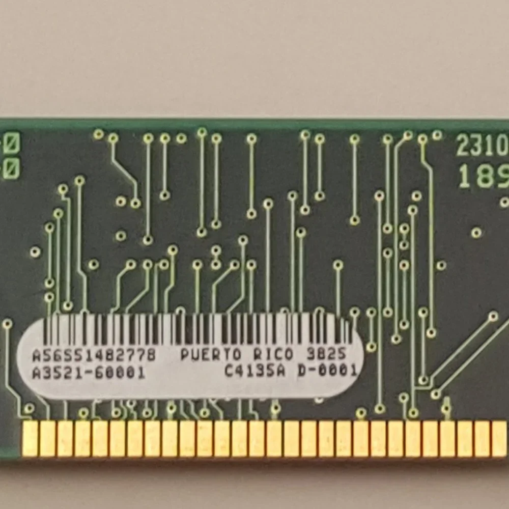 HP C4135AX 4MB 100-pin EDO DRAM DIMM from HP LJ 4000 | A3521-60001 | USED